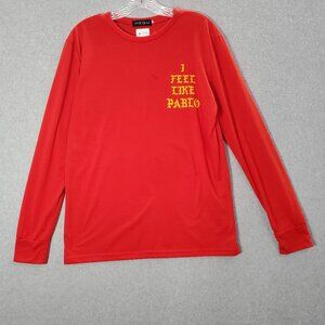 Kanye Men Shirt Medium Red I Feel Like Pablo Hip‎ Hop Music Rap Tee READ